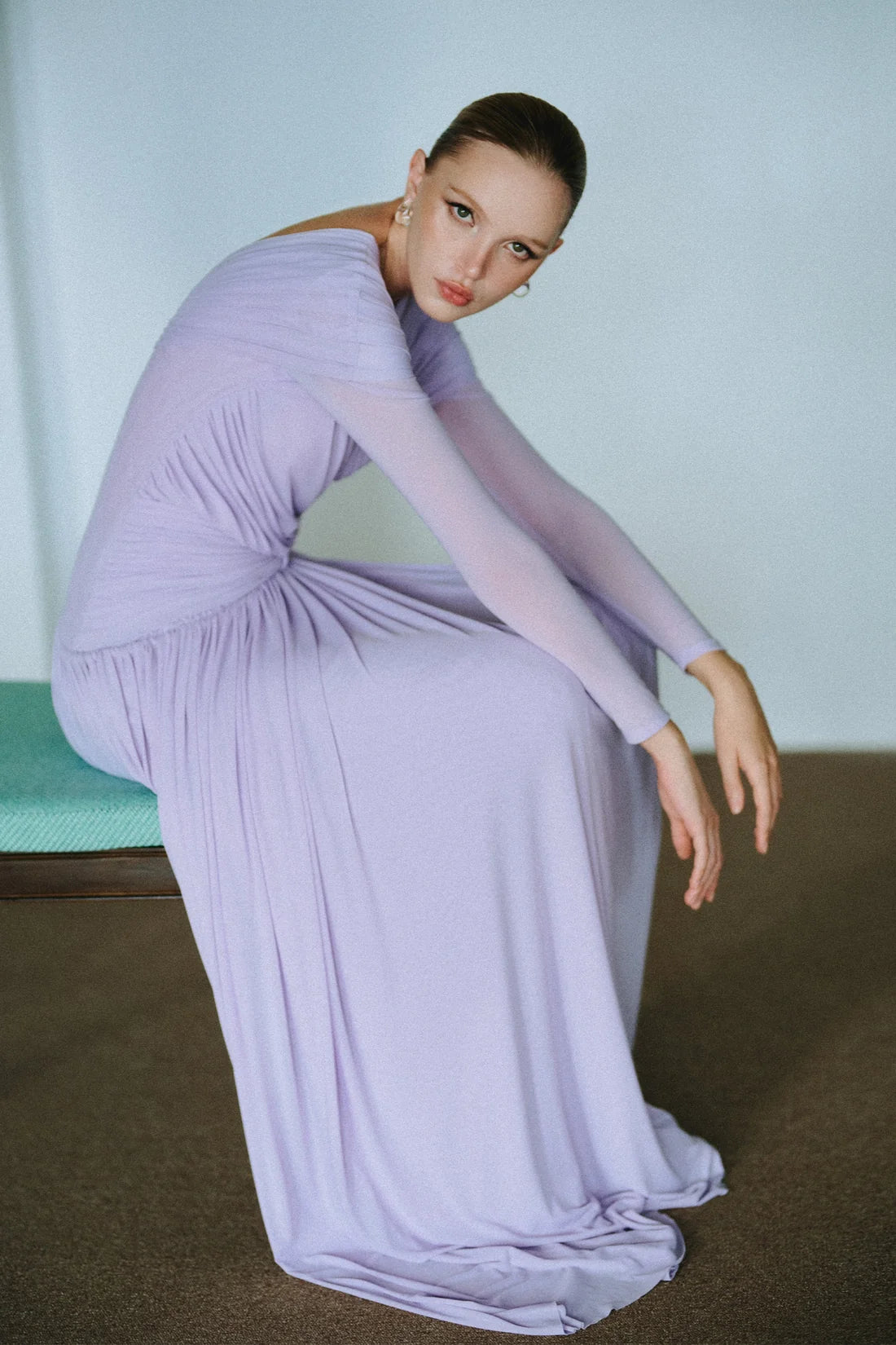 CICI SAMANTHA Long-Sleeve Maxi Dress