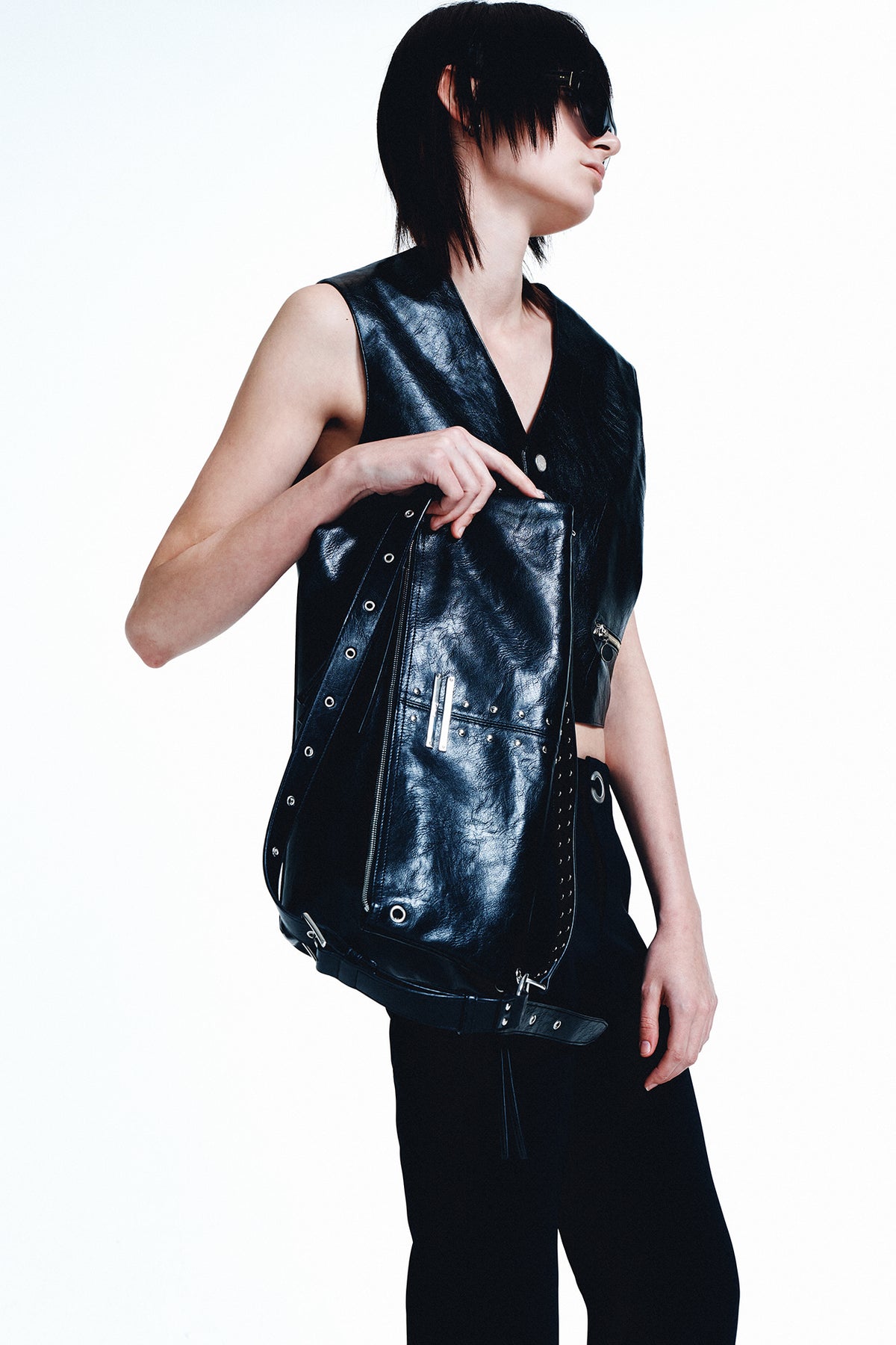 5WAY ZIPPER NOIR BAG IN BLACK — image 4