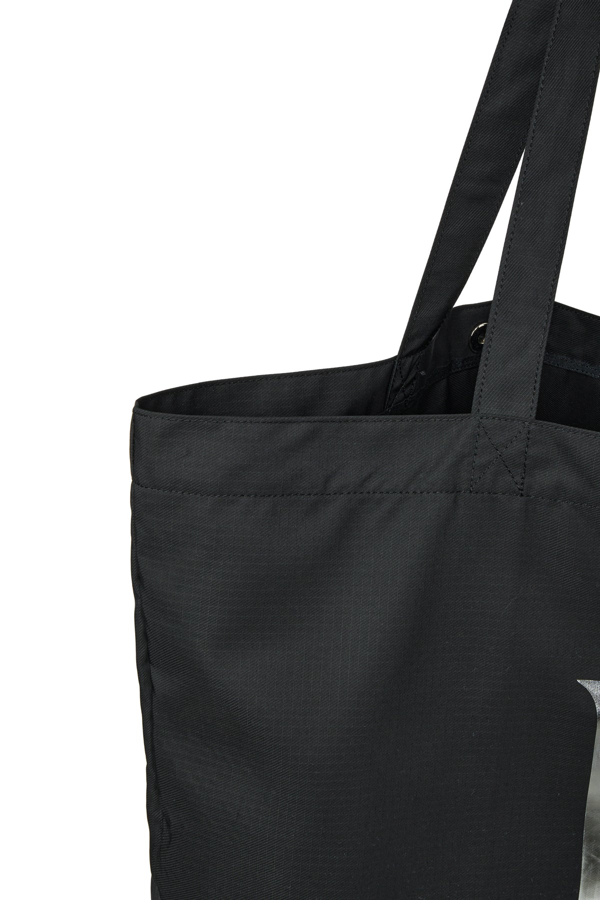 POINT LOGO SHOULDER BIG BAG IN BLACK — image 9
