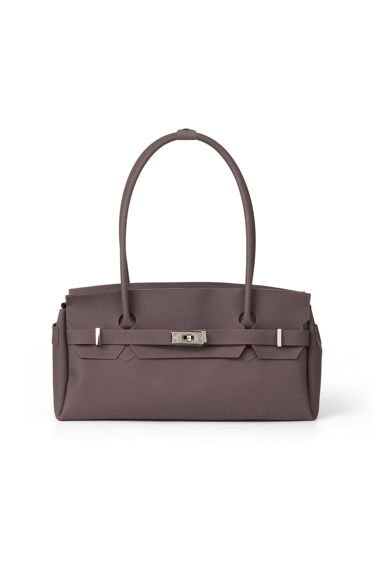 FREE CARD WALLET INCLUDED — JELLY TWO-WAY BAG IN BROWN — image 1