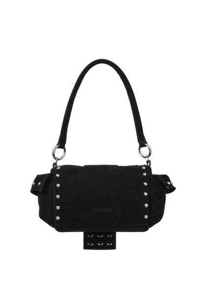 TWO-WAY STUD MINI BAG IN BLACK — image 4