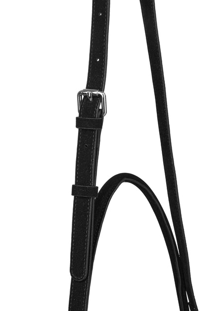 TWO-WAY STUD MINI BAG IN BLACK — image 8
