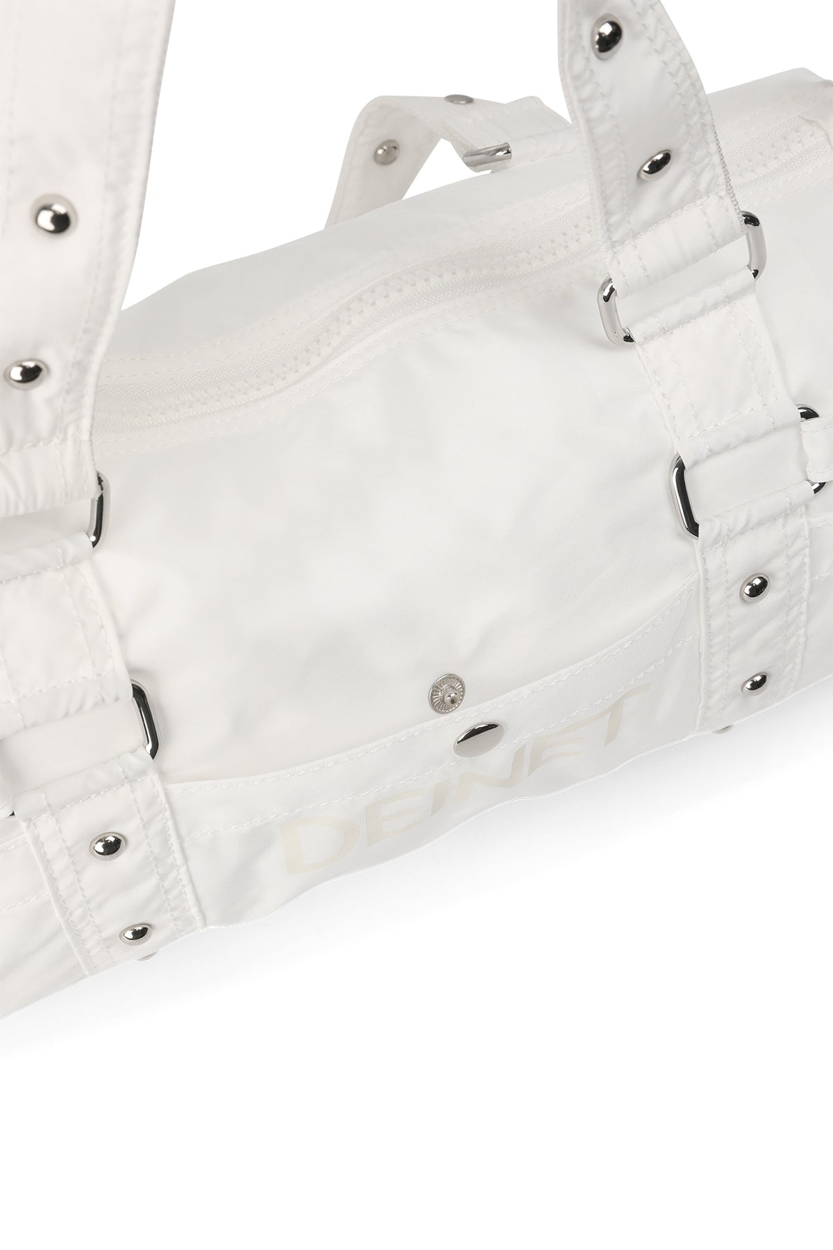 LOGO DUFFLE MINI BAG IN WHITE — image 7