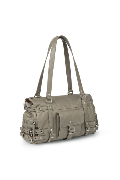 BELTED POCKET SHOULDER BAG IN GREY — image 4
