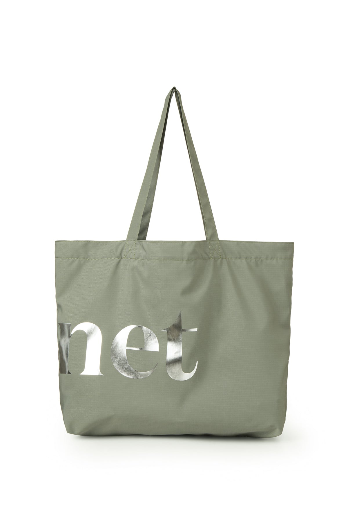 POINT LOGO SHOULDER BIG BAG IN KHAKI — image 4