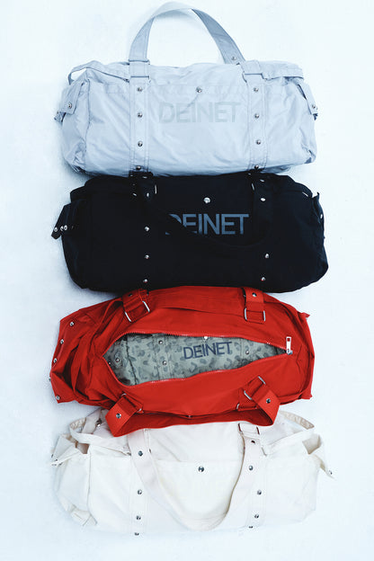 LOGO DUFFLE MINI BAG IN LEOPARD KHAKI — image 2
