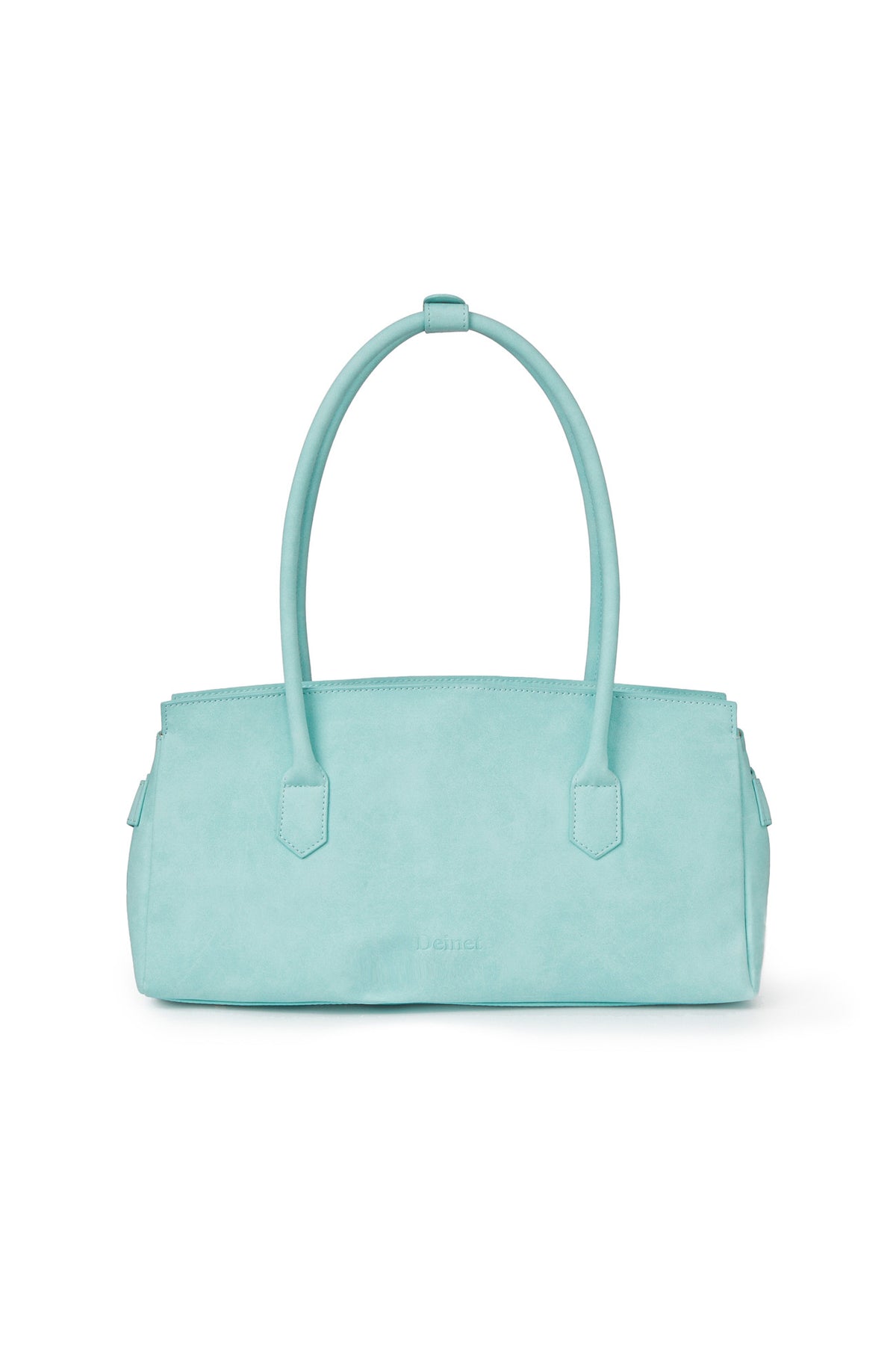 FAUX SUEDE TWO-WAY BAG IN ICE BLUE — image 4