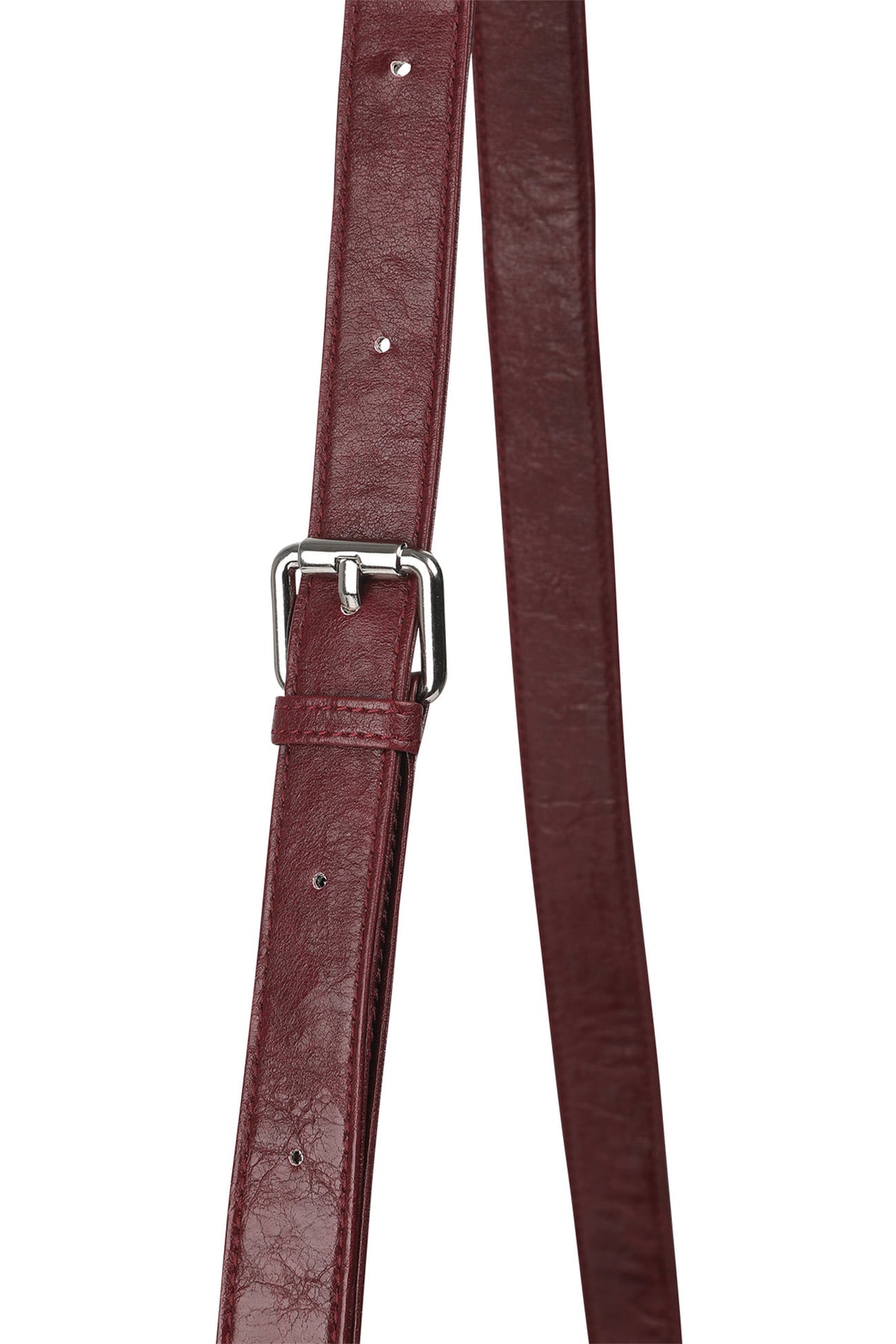 STUD POCKET BIG BAG IN BURGUNDY — image 9