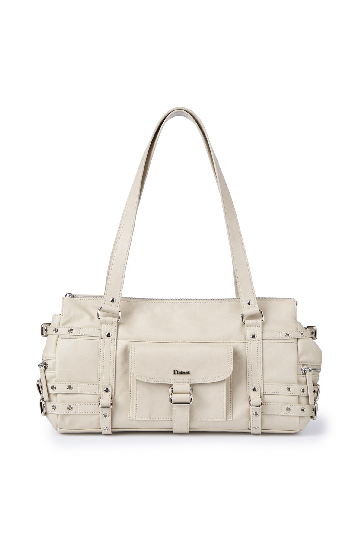 BELTED POCKET SHOULDER BAG IN BEIGE — image 2