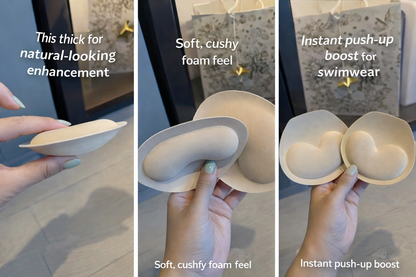 Push-Up Bra Inserts for Women – Thick Silicone Sponge Pads for Bikini Tops & Bras (Removable Inserts)