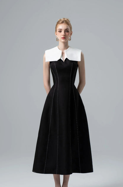 CICI Emilia Stitching Midi Dress