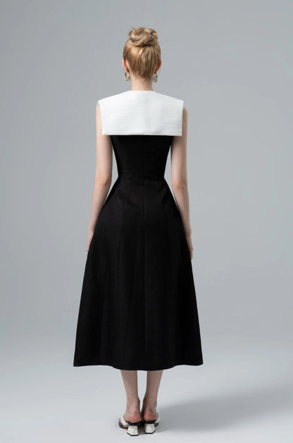 CICI Emilia Stitching Midi Dress