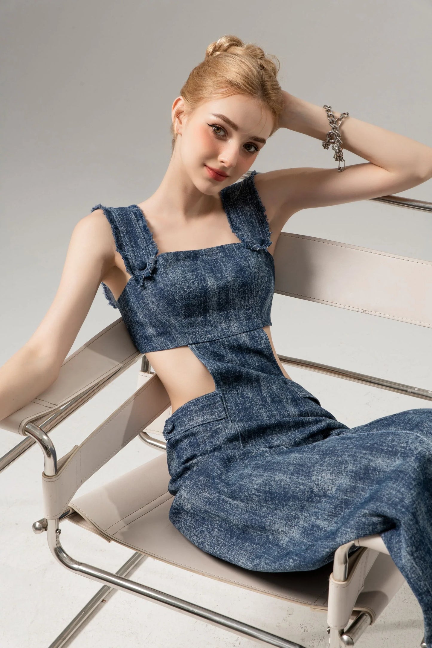 CICI Wayne Denim Jumpsuit