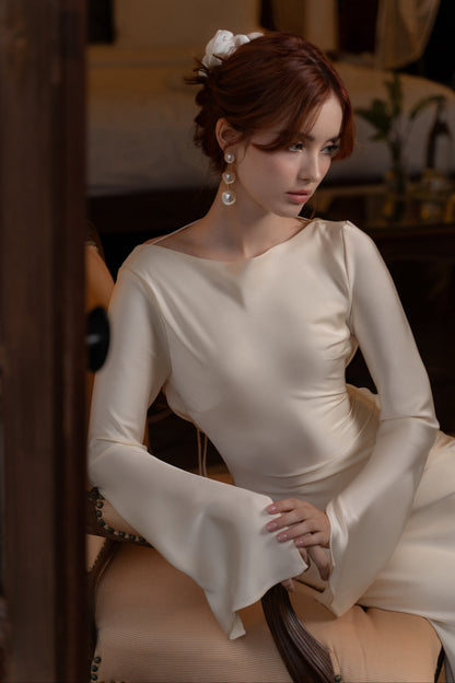 KISSERINE LILY SILK DRESS(4color) – Kisserine designer fashion