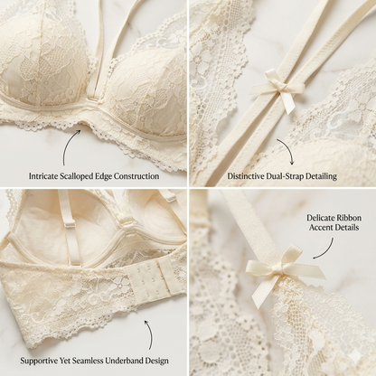 INNA Exclusive: The French Lace Push-Up Halter Bralette