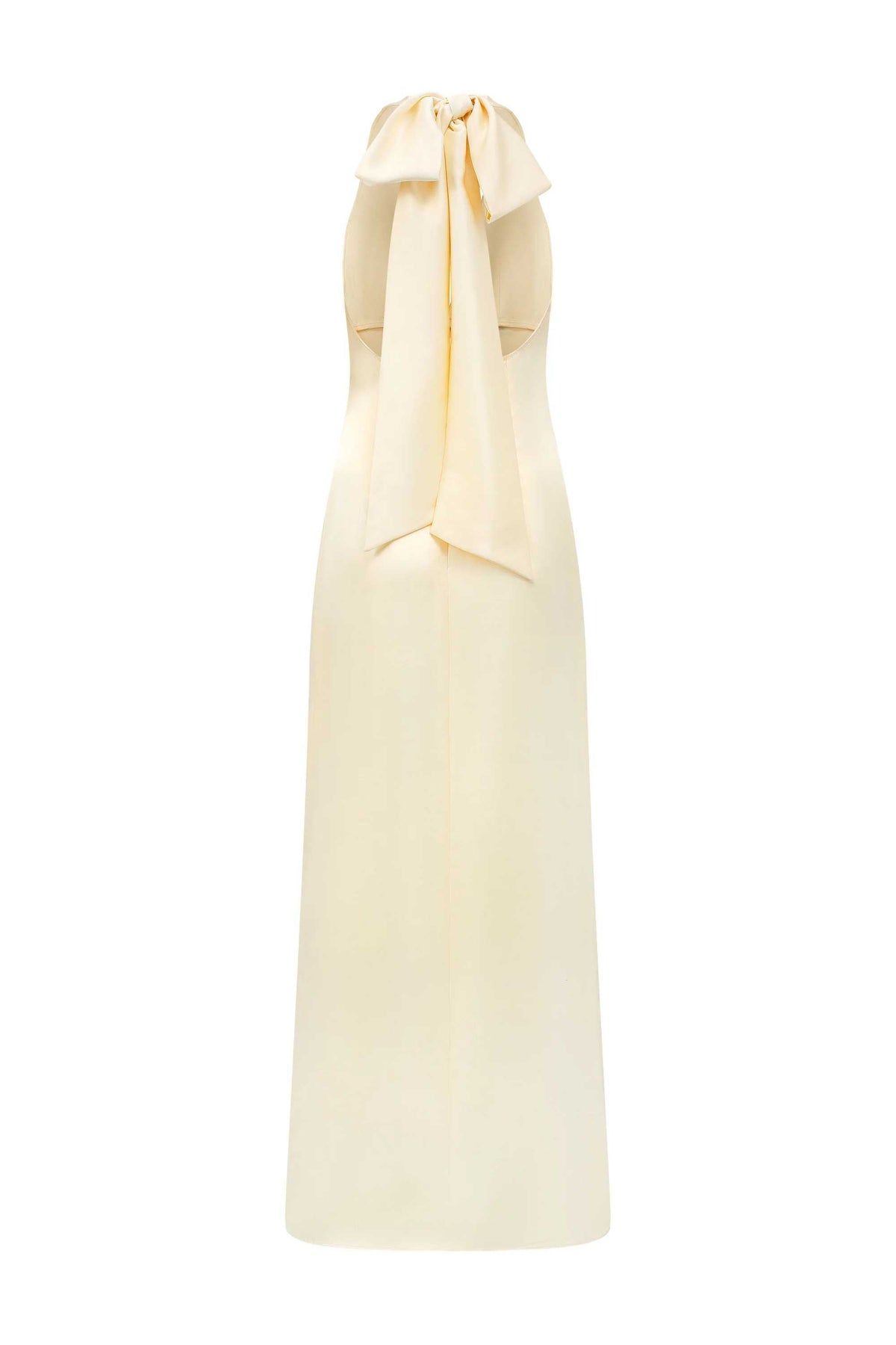 Phoebe  V-neck halter neck bow dress — image 2