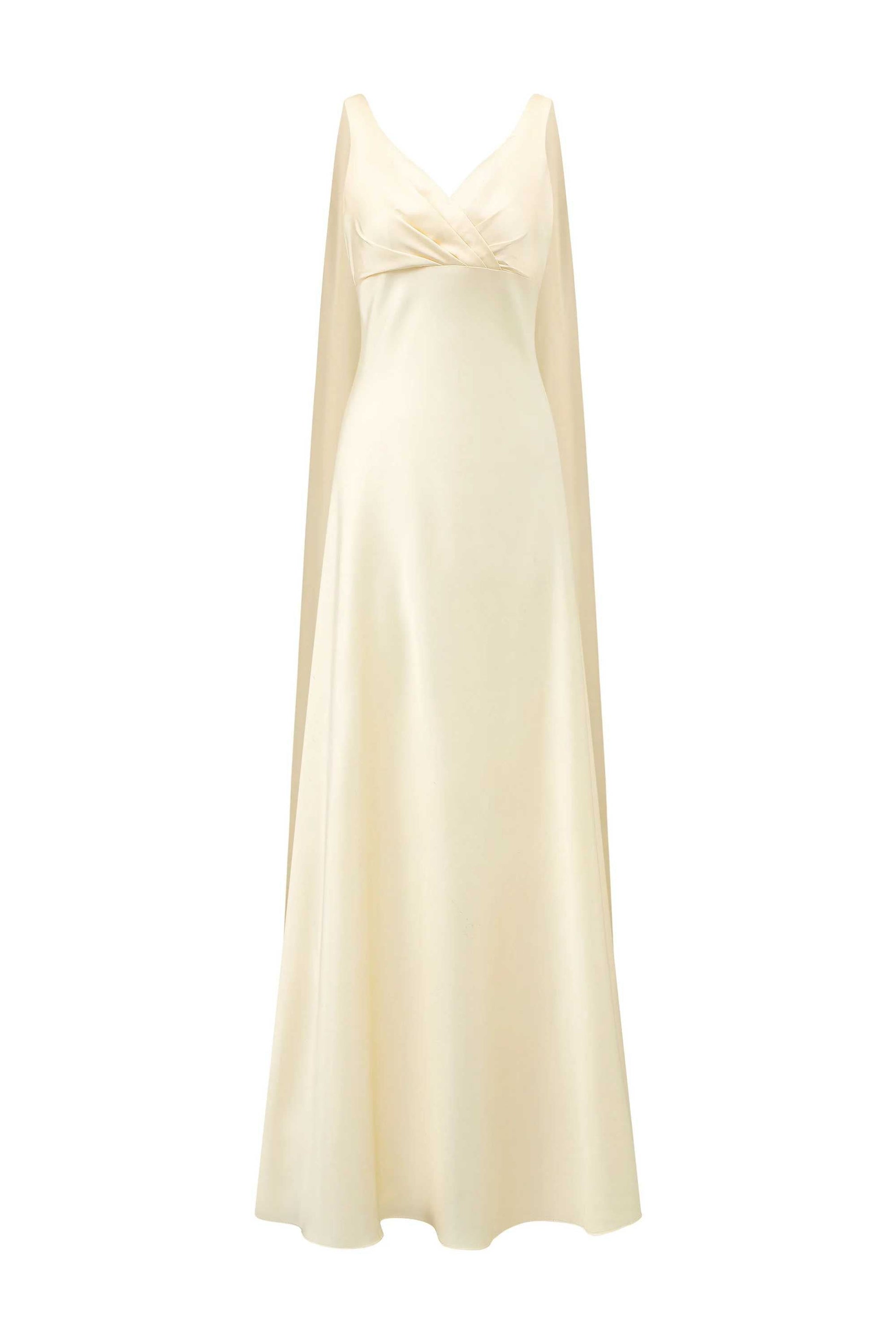 Phoebe V-neck shawl dress — image 1