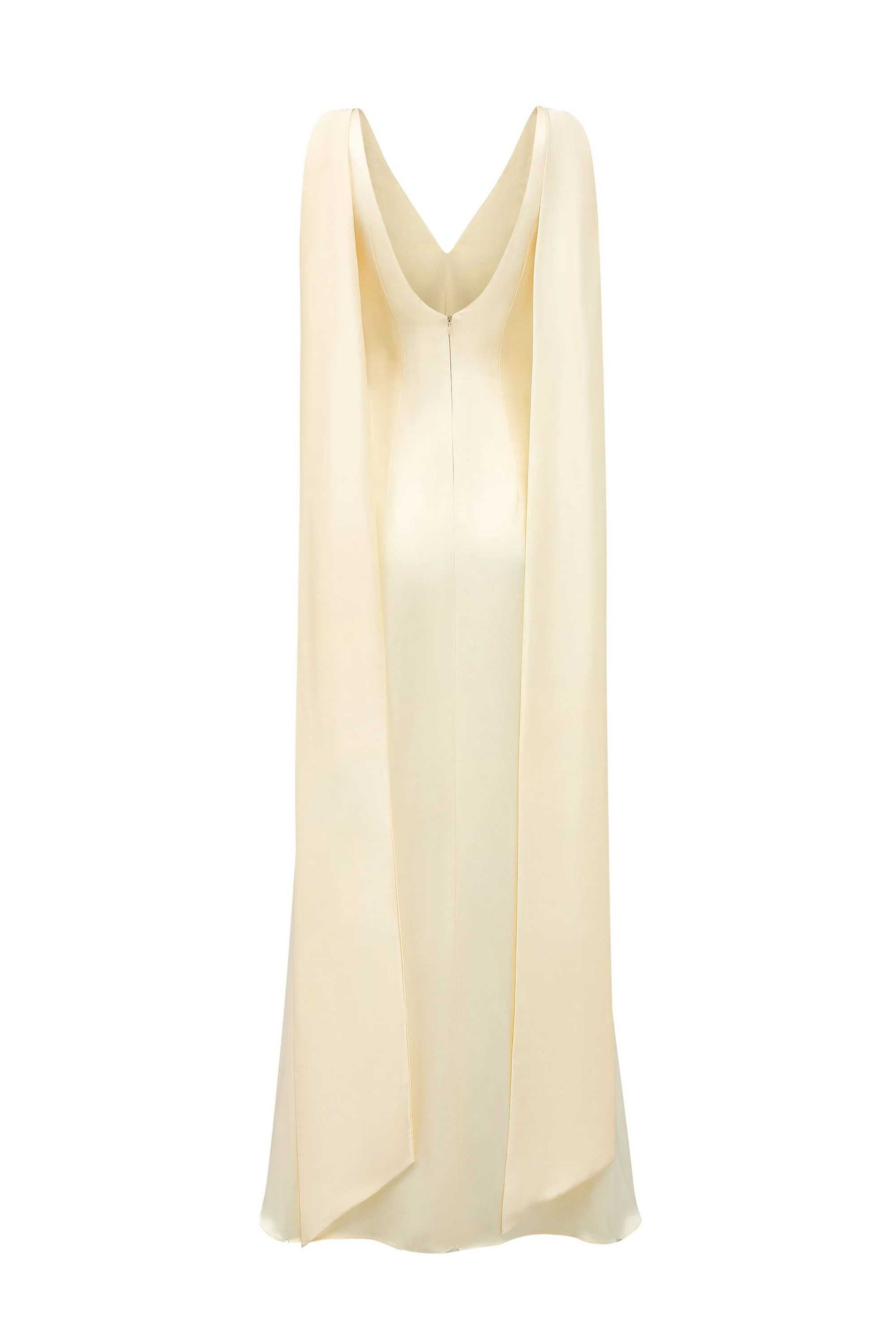 Phoebe V-neck shawl dress — image 2
