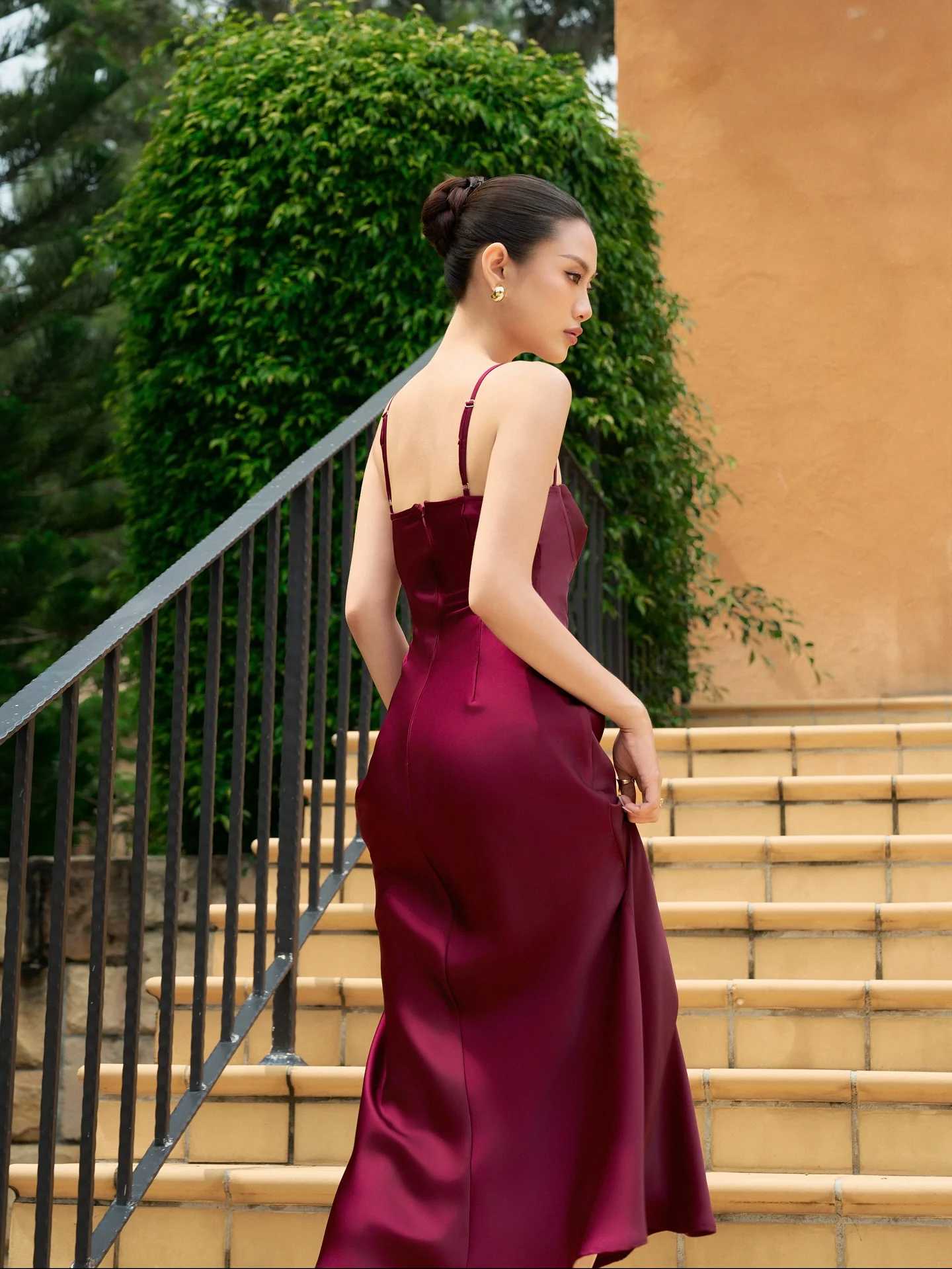 Phoebe Silk Slip Dress — image 3