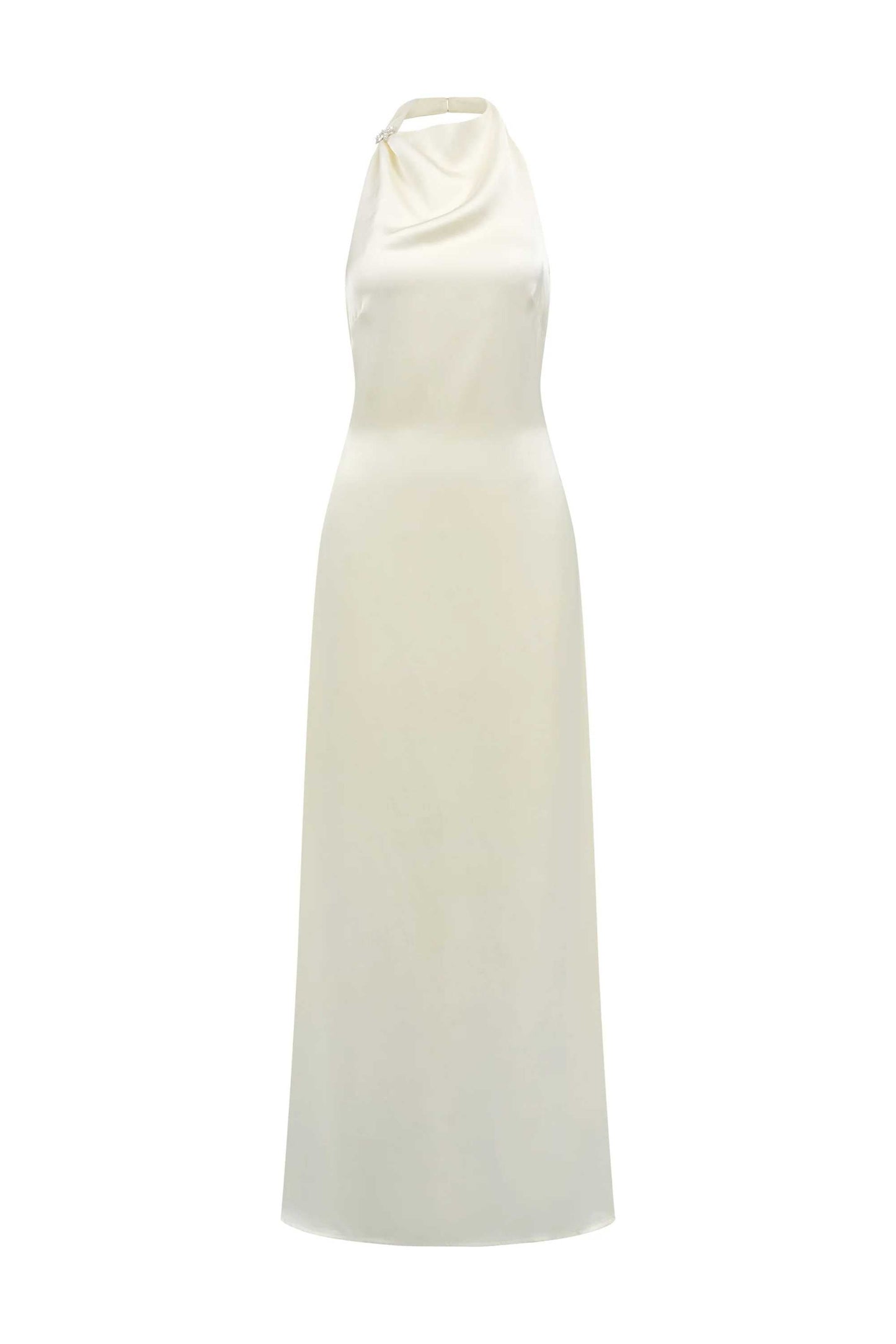 Phoebe Silk-Halter Neck Dress — image 1