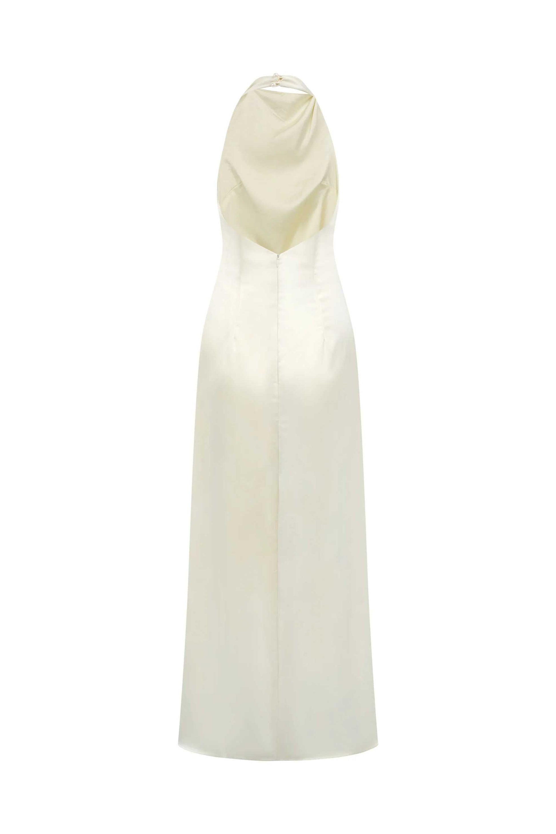 Phoebe Silk-Halter Neck Dress — image 4