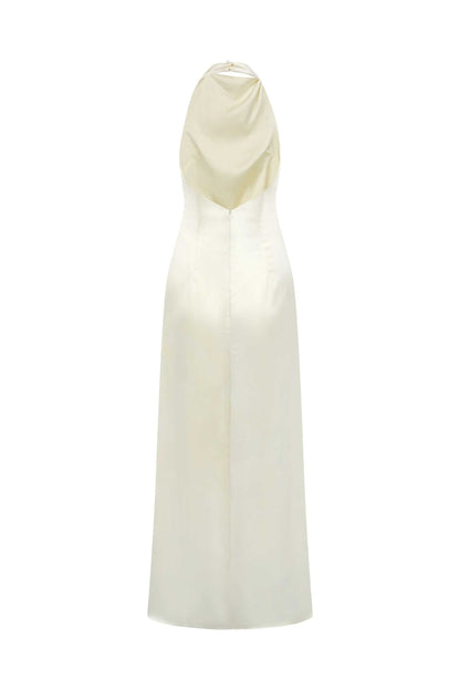 Phoebe Silk-Halter Neck Dress — image 4