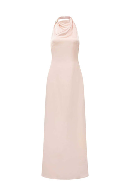 Phoebe Silk-Halter Neck Dress — image 6