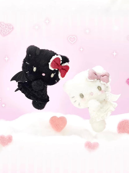 HELLO KITTY Angel 👼 x Devil 😈 Limited Edition HELLO KITTY Angel 👼 & Devil 😈 Keychain | Cute Dual-Side Anime Charm | Kawaii Hello Kitty Merchandise