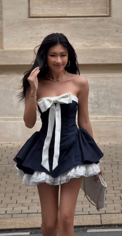 LANE Cì Bunny Dress (Navy Blue)