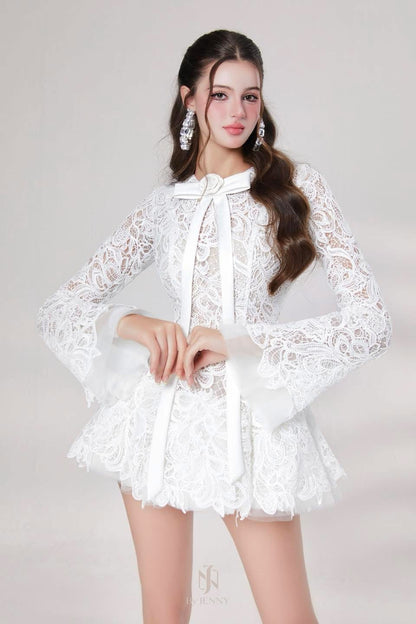 By JENNY Lace Dress (White) — By JENNY