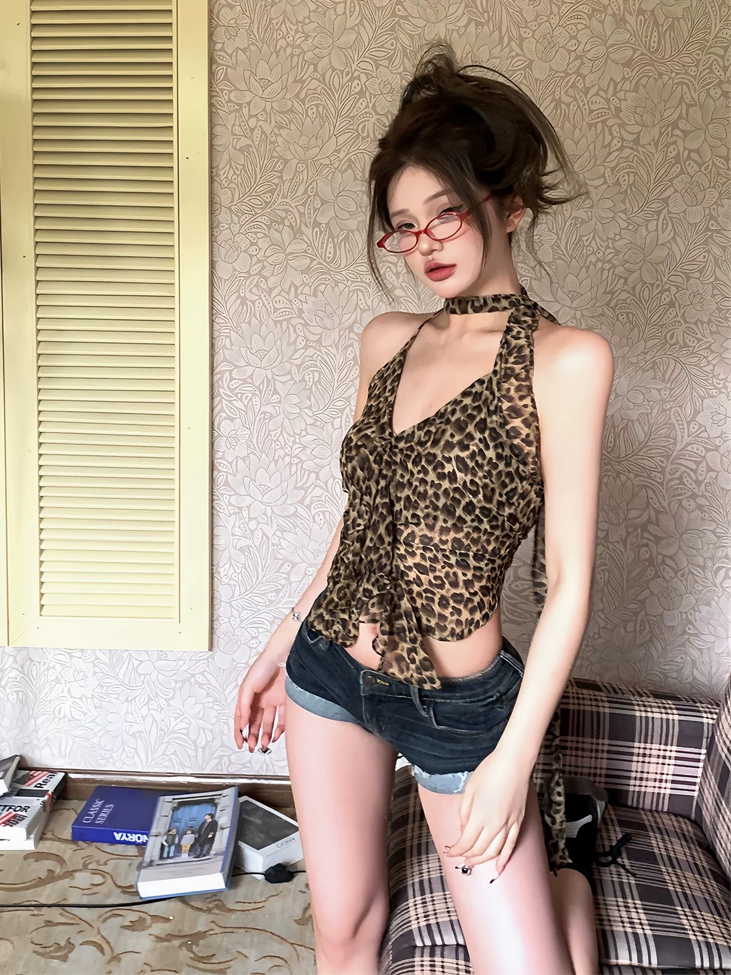 Leopard Print Cami Top