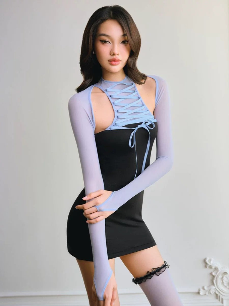 [现货] Tipblu品牌授权 - Smurf Black Blue Dress