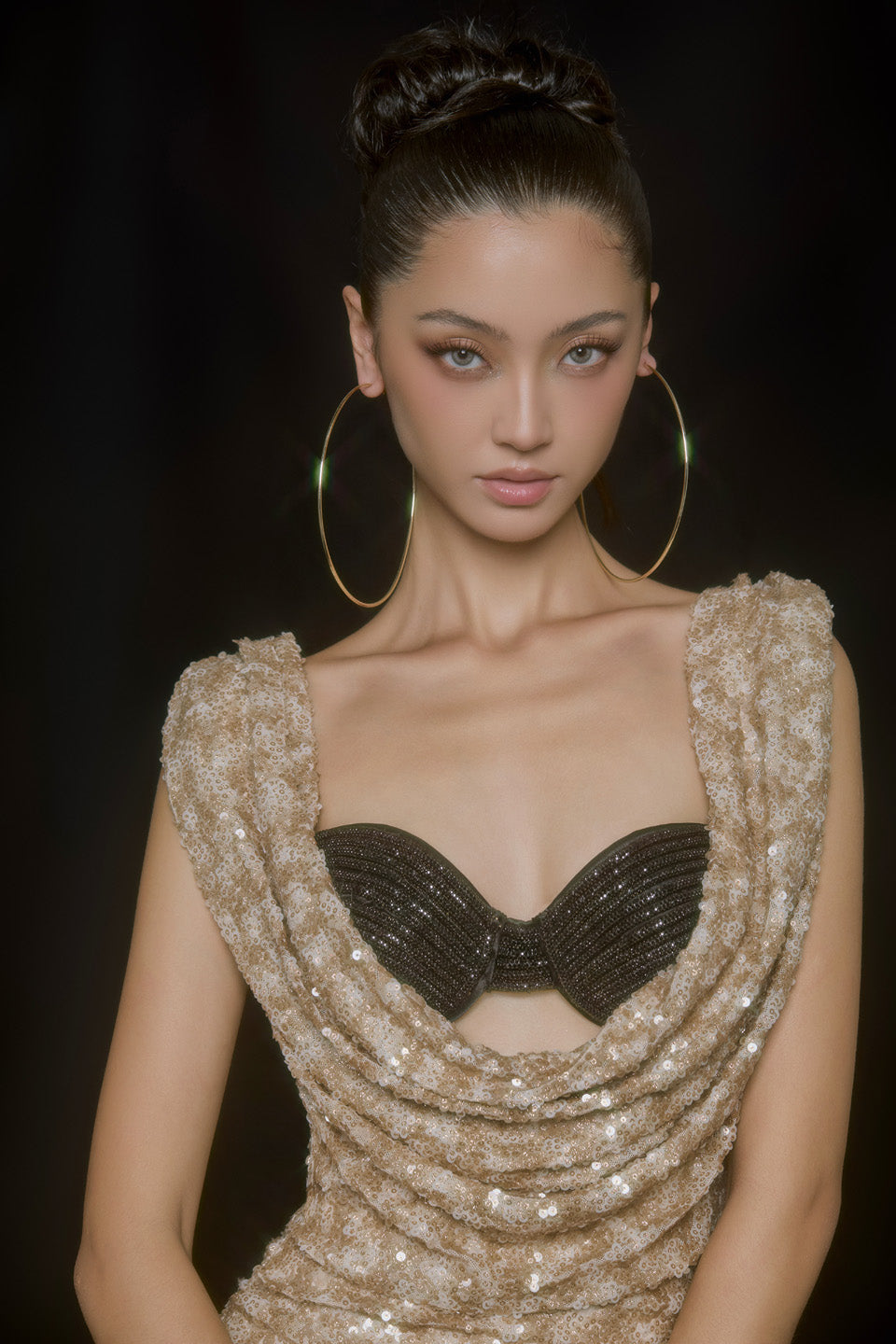 MAEL FEMME VEXA TOP & LILIA DRESS (GOLDEN) product detail 4