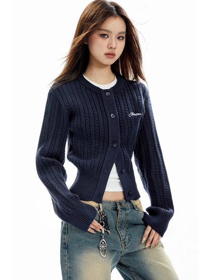 Retro Cable Knit Sweater