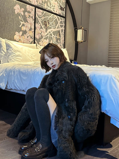 Parisian Luxe Faux Fur Coat