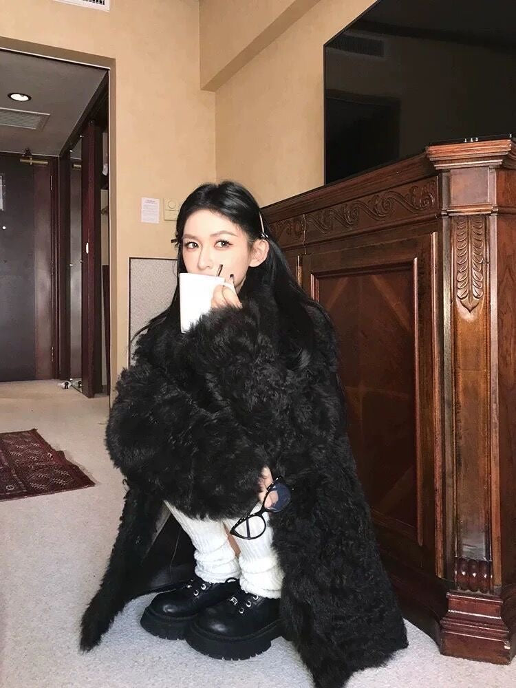 Parisian Luxe Faux Fur Coat