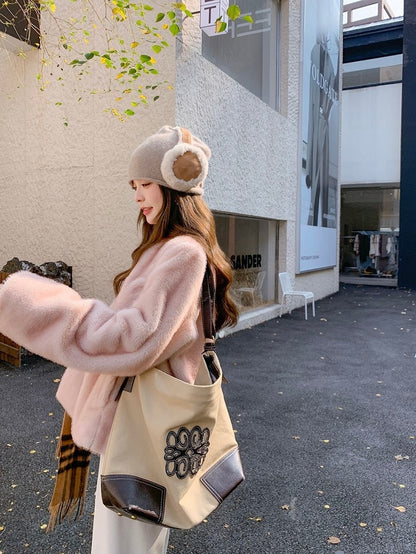 Rose Blush Faux Fur Jacket