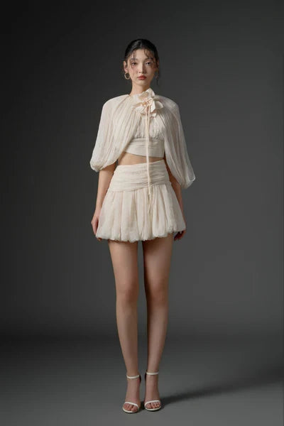 21SIX Qirsh Silk Cut-Out Dress (2color)