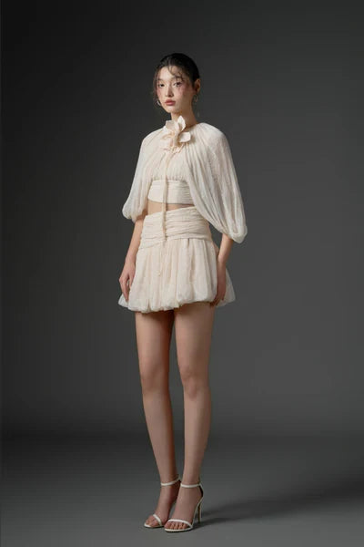 21SIX Qirsh Silk Cut-Out Dress (2color)