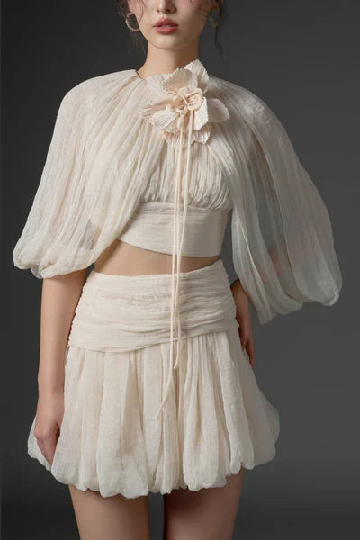 21SIX Qirsh Silk Cut-Out Dress (2color)