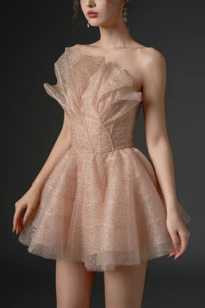 21SIX Aqrabe Glitter Tulle Dress (4color)