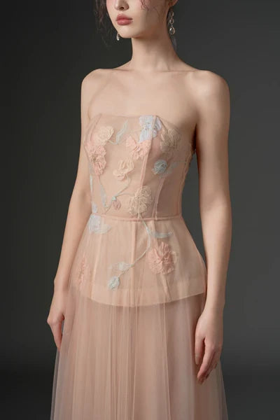 21SIX Samaka Tulle Flower Dress (3color)