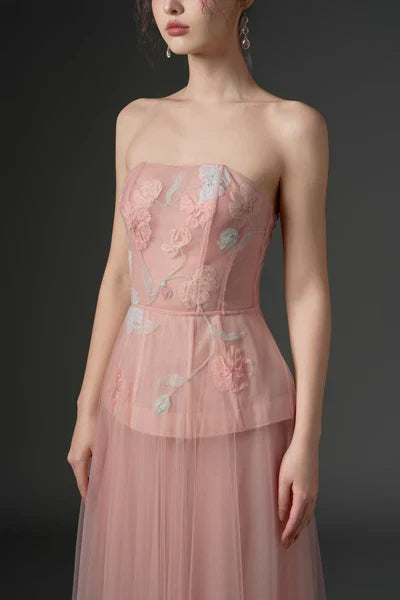 21SIX Samaka Tulle Flower Dress (3color)