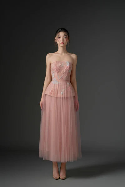21SIX Samaka Tulle Flower Dress (3color)