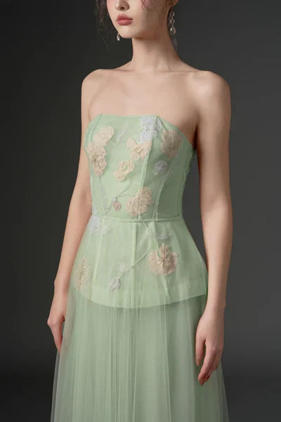21SIX Samaka Tulle Flower Dress (3color)