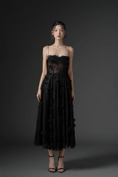 21SIX Ghazal Lace Strappy Dress (3color)