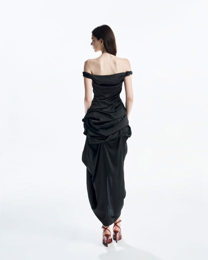 MUST HAVE Asymmetrical Wrap Midi Dress — Must Have