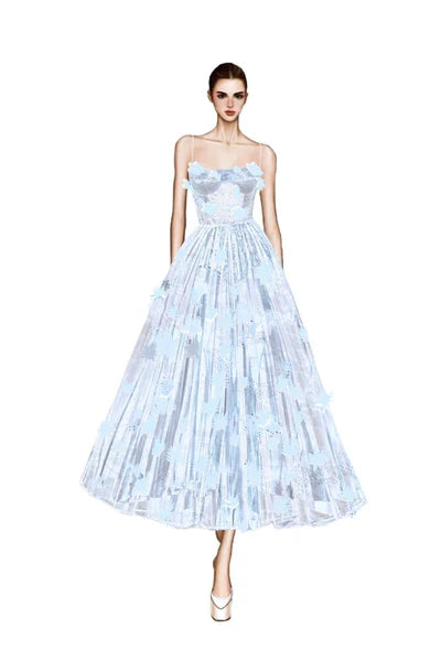 21SIX Ghazal Lace Strappy Dress (3color)