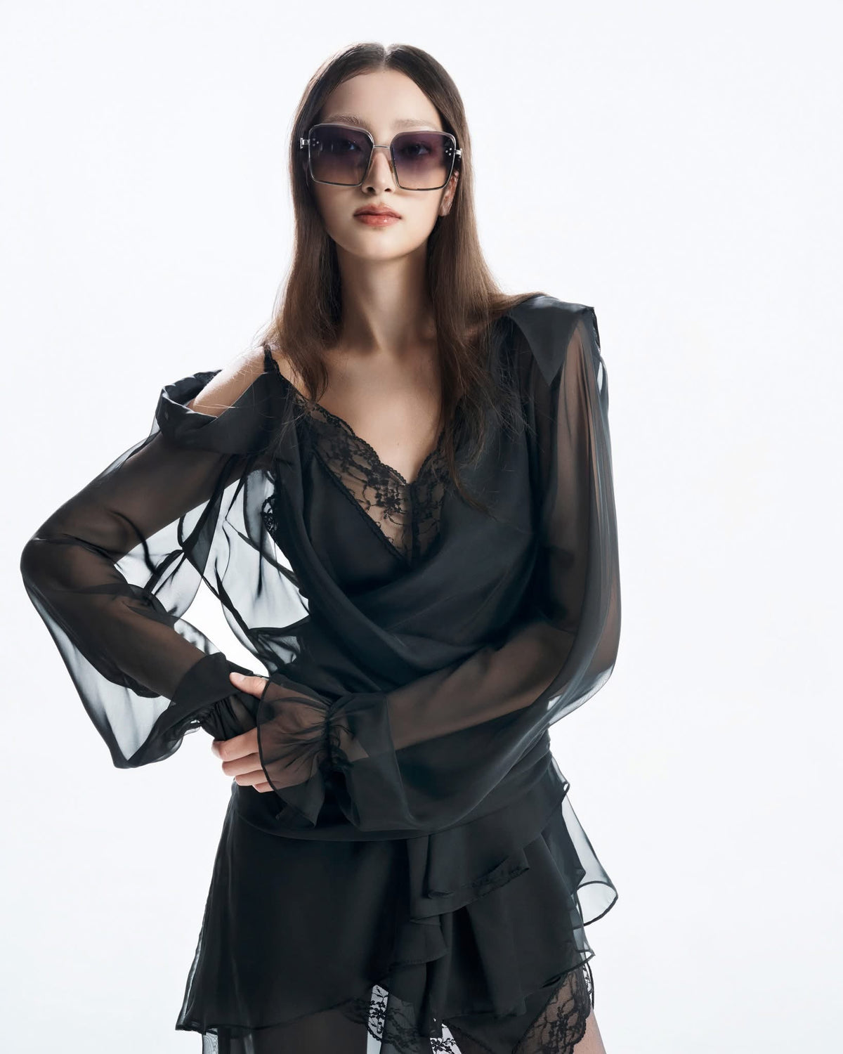 MUST HAVE V-neck Layered Wrap Dress — Must Have