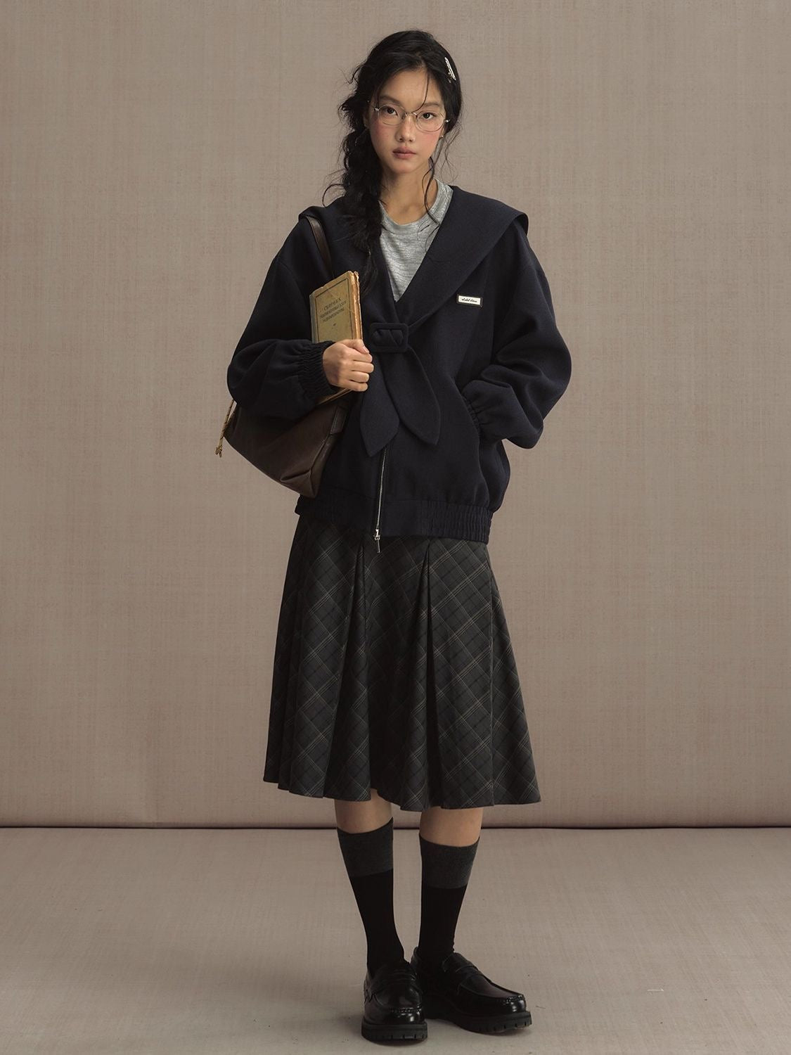 Vintage Navy Sailor Collar Jacket
